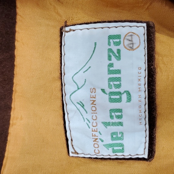 Vintage fringe seude jacket men's size 44 brown lined  Western Made in Mexico - Picture 14 of 16